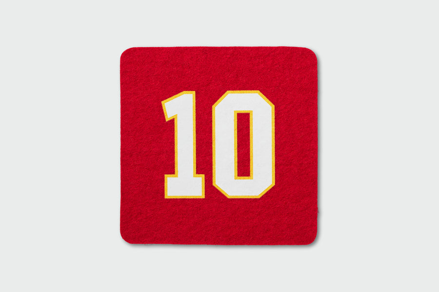 #10 Red Wool Coaster
