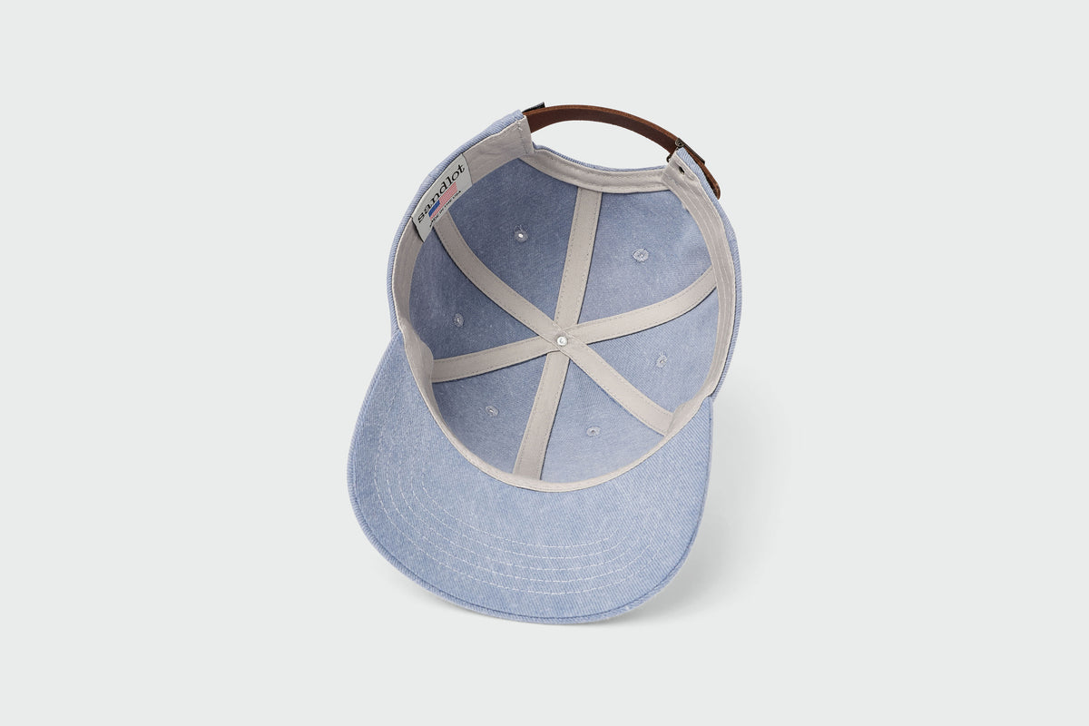 Found Fabric LPR #1: Vintage Washed Twill, cotton twill, unstructured dad hat, made in USA