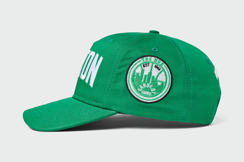 Second Quality Boston Courtside Structured 5-Panel, cotton twill, 5-panel camp cap, made in USA