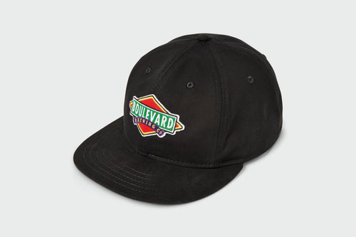 Boulevard Brewing Vintage Flatbill, cotton twill, vintage flatbill, made in USA