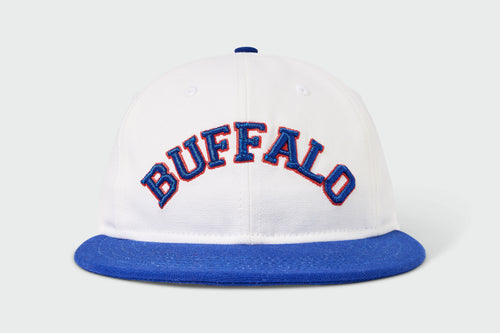 Second Quality Buffalo City Arch Flatbill, cotton twill, 6-panel flatbill, made in USA