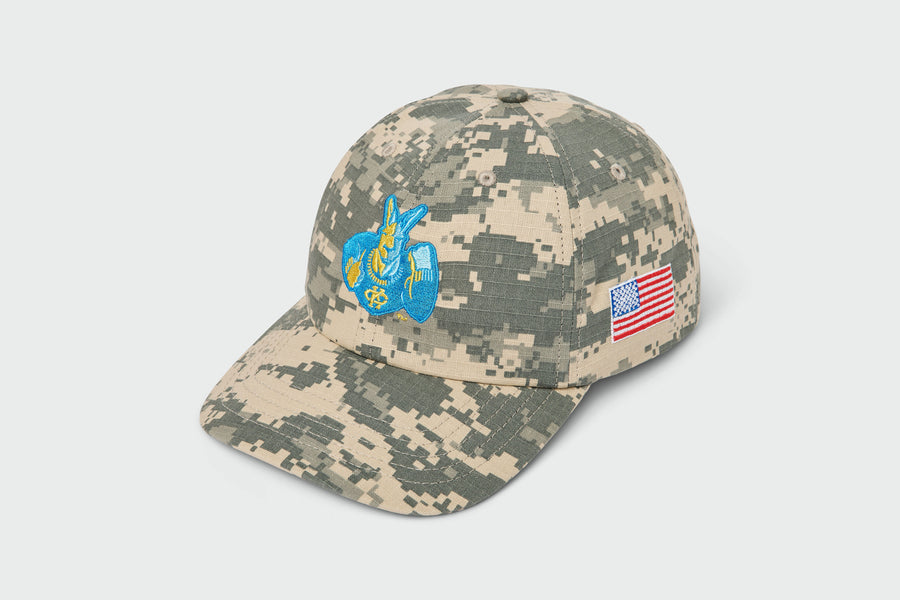 UMKC Roos Camo Ripstop Dad Hat, cotton twill, unstructured dad hat, made in USA