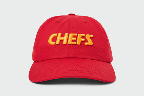CHEFS Dad Hat, cotton twill, unstructured dad hat, made in USA