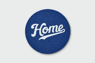 KC Baseball Home Wool Coaster