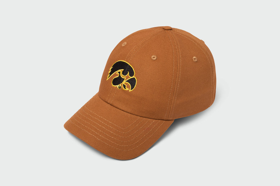 Second Quality Iowa Hawkeye Canvas Dad Hat, canvas, unstructured dad hat, made in USA