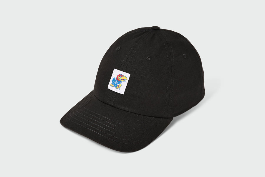 KU Jayhawks Ripstop Dad Hat, cotton twill, unstructured dad hat, made in USA