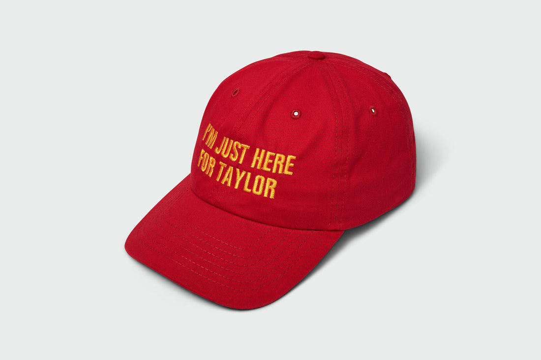 Here for Taylor Red Dad Hat