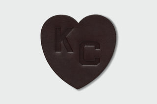 KC Heart Leather Coaster