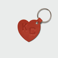 1942 Monarch Heart Leather Key Fob