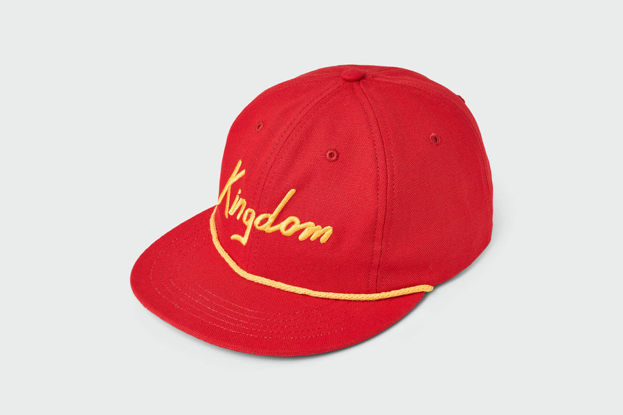 Kingdom Script Canvas Flatbill, canvas, 6-panel flatbill, made in USA