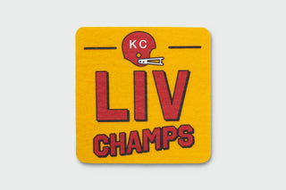 KC Dynasty Champs Wool Coasters