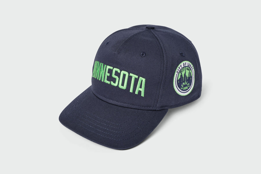 Second Quality Minnesota Courtside Structured 5-Panel, cotton twill, 5-panel camp cap, made in USA