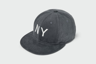 New York Fullerton Bull Denim Vintage Flatbill, denim, vintage flatbill, made in USA