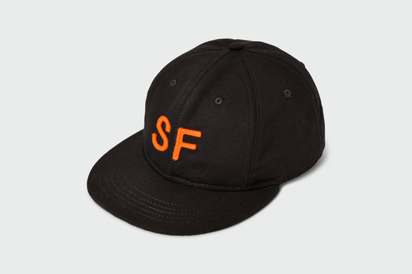 6-Panel Vintage Flatbill hats, made in USA by Sandlot Goods