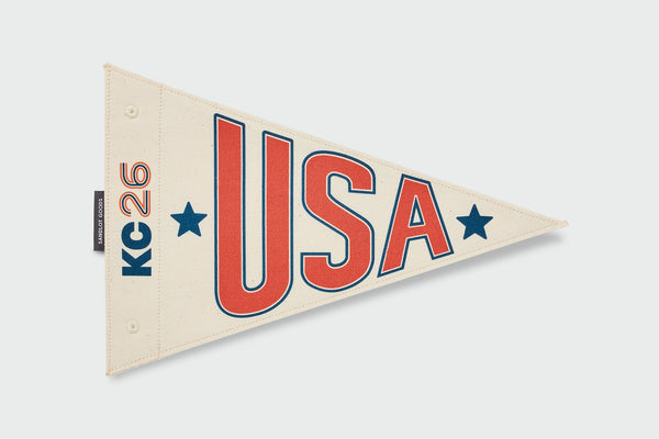 KC26 USA Flag, wool felt, flag, made in USA