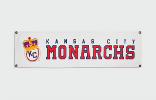 KC Monarchs Vintage Crown Banner