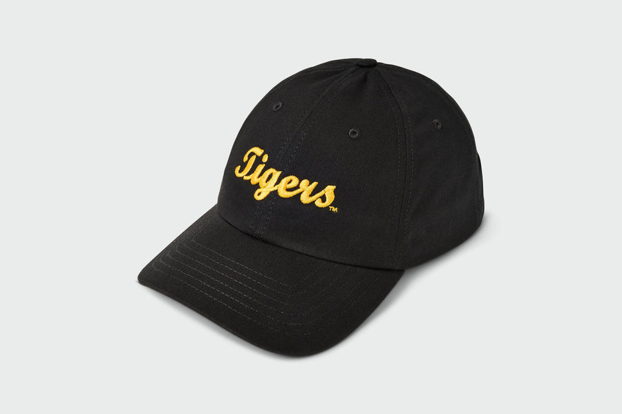 Tigers Script Dad Hat, cotton twill, unstructured dad hat, made in USA