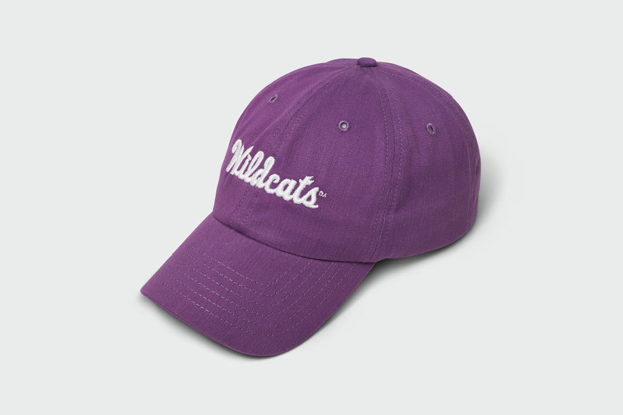 Wildcats Script Cotton Dad Hat - Purple