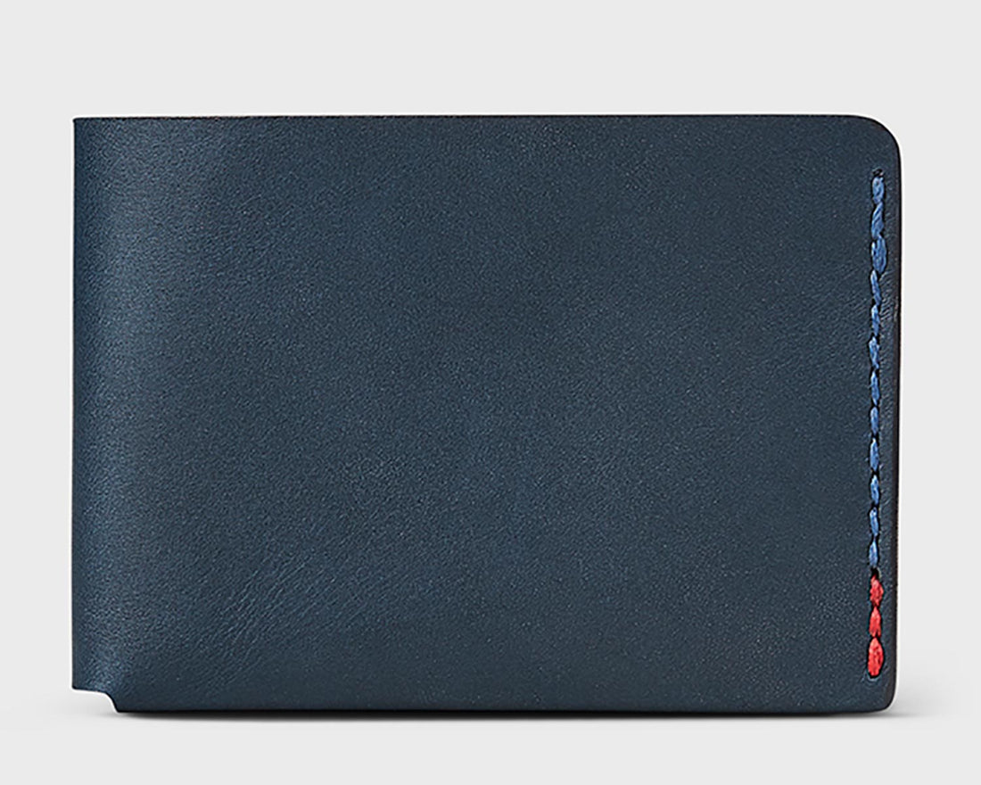 Handmade Leather Wallets, The Leroy Billfold - Black