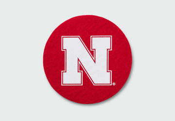 University of Nebraska - Red Wlle™ Coaster (White N)