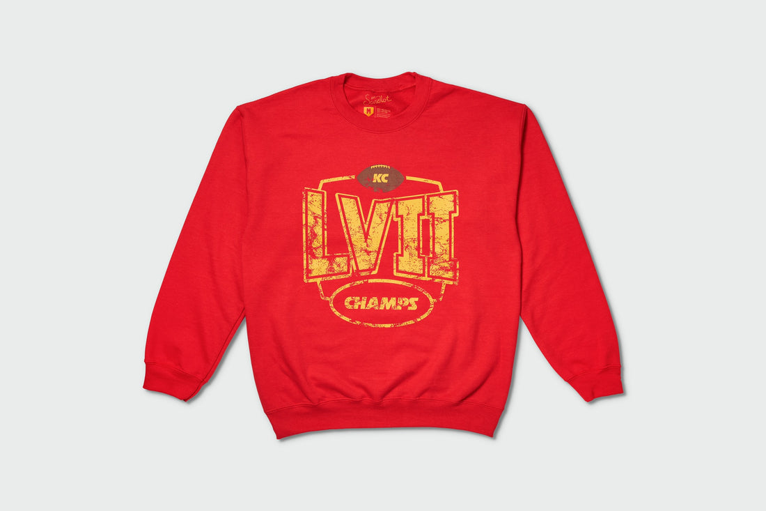 SBLVII Champs -  Red Sweatshirt