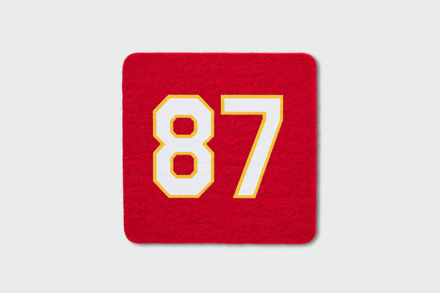 #87 Red Wlle™ Coaster Square
