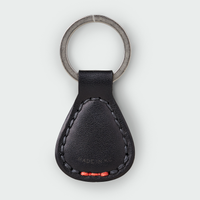 Classic Leather Key Fob - Black