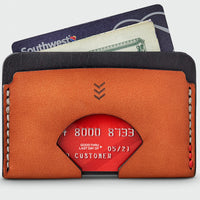Sandlot Goods Monarch leather wallet in black and tan