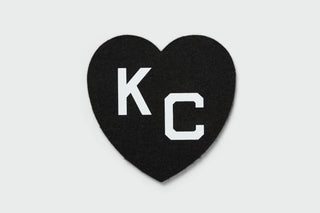 KC Heart Wool Coaster