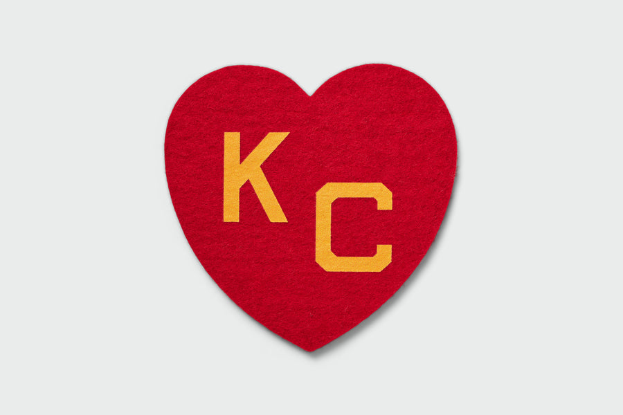 KC Heart Wlle Coaster
