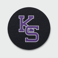 Kansas State University KS Lettermark - Black Wlle™ Coaster