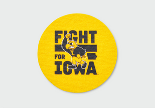 Fight for Iowa Wool Coaster