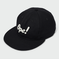 Black Vintage Flatbill Hat - Ope!
