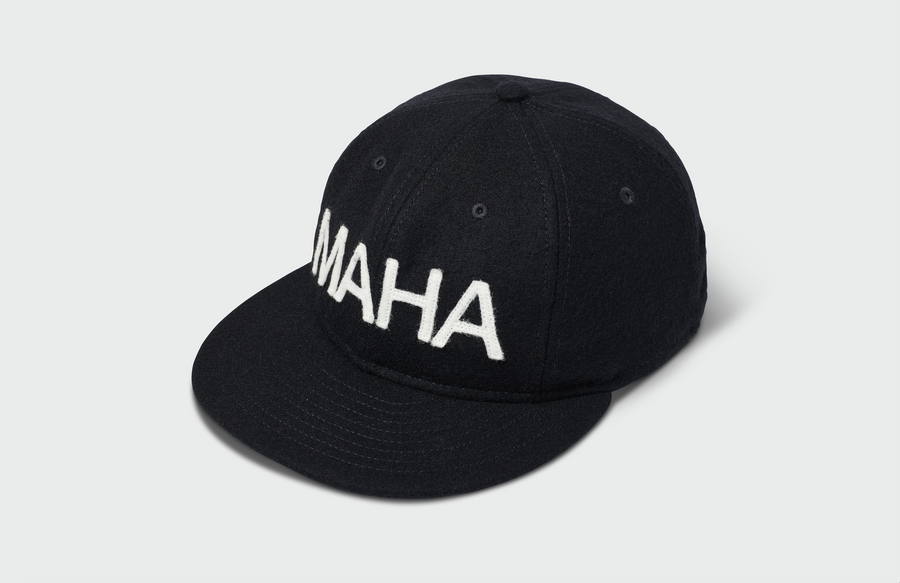 Black Vintage Flatbill Hat - Omaha