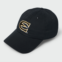 Emporia State University Crest - Black Sanded Twill Pre-Curved Hat