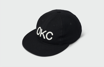 Black Vintage Flatbill Hat - Oklahoma City