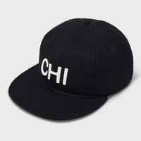 Black Vintage Flatbill Hat - Chicago