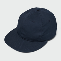 Navy Twill Vintage Flatbill Snapback Hat