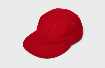 Red Vintage Flatbill Hat - Solid