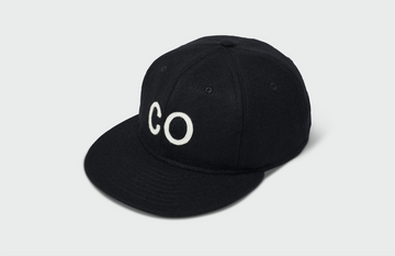 Black Vintage Flatbill Hat - Colorado