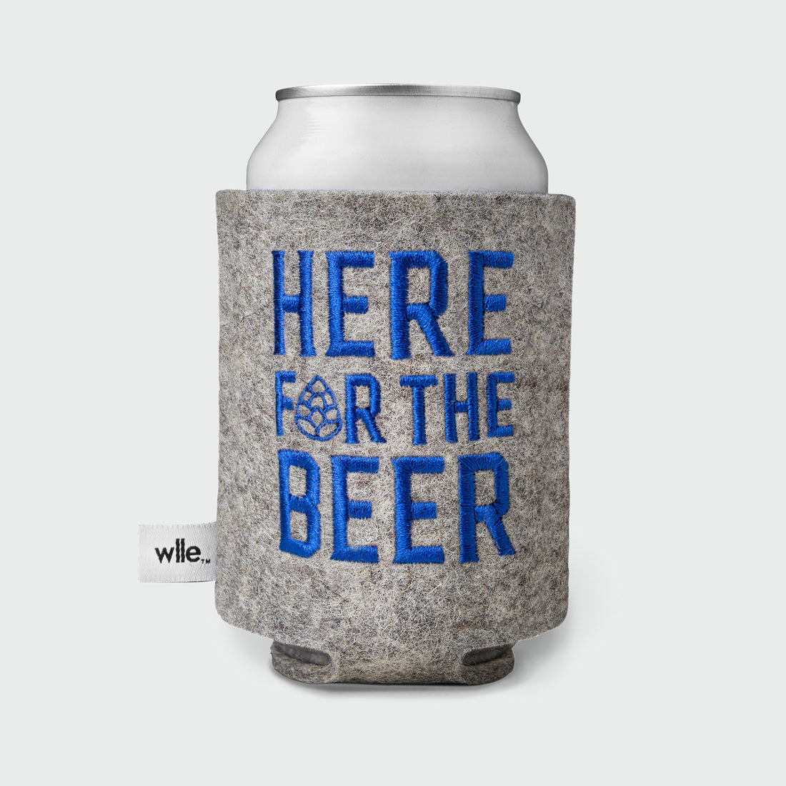 wlle™ Drink Sweater - Here for the Beer - Granite