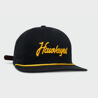 University of Iowa Hawkeye's Script Hat w/ Rope