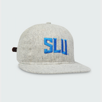 SLU Wordmark - Light Heather Grey Vintage Flatbill Hat