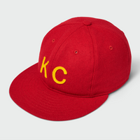 Red Vintage Flatbill Hat - Gold KC