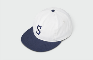 Santurce Duck Cotton White and Navy Vintage Flatbill Sandlot Goods