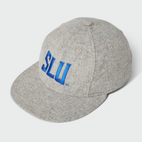 SLU Wordmark - Light Heather Grey Vintage Flatbill Hat