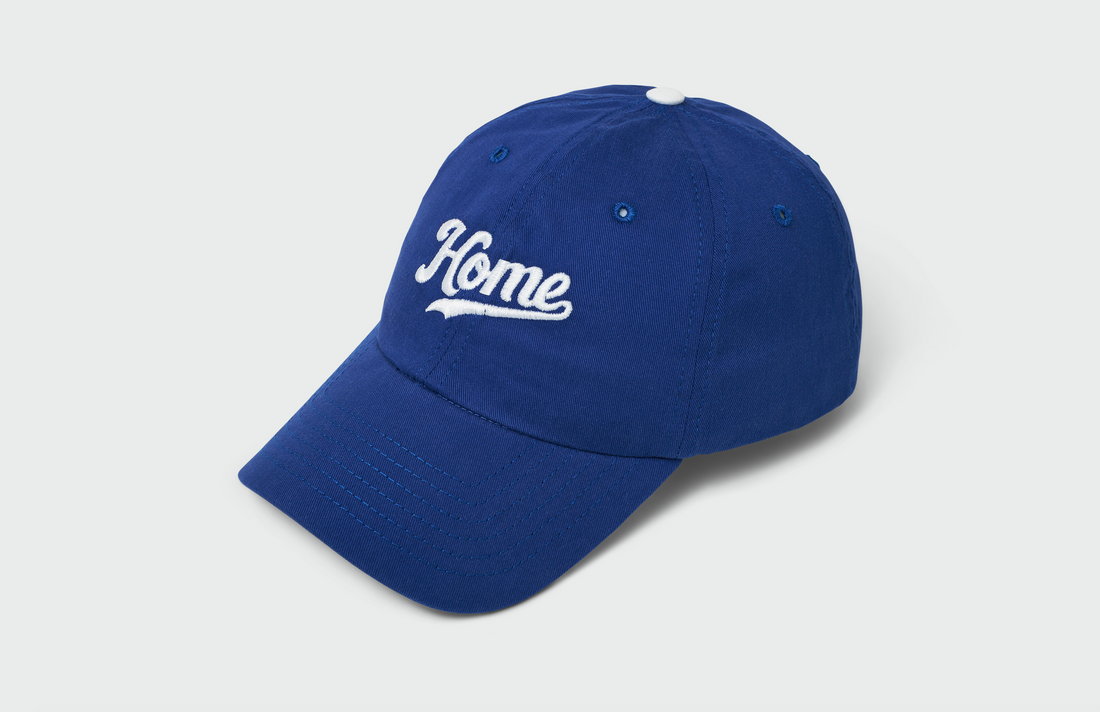 KC Baseball "Home" - Sanded Twill Royal Pre-Curved Hat