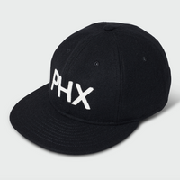 Black Vintage Flatbill Hat - Phoenix