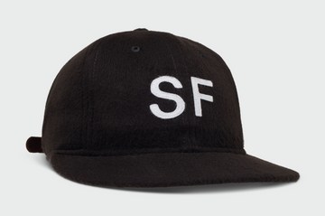 Black Repreve Vintage Flatbill Hat - San Francisco (White SF)