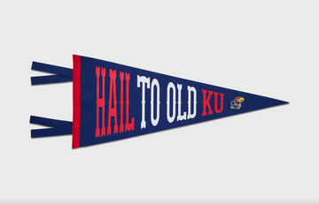 KU Pennant w/ 'Hail to old KU'
